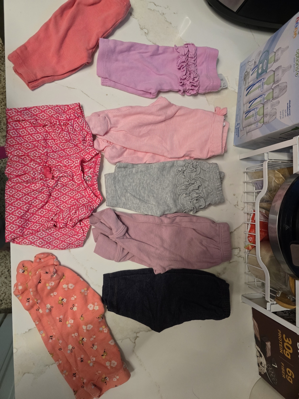 Baby Girls Assorted Leggings and Pants - Pink, Purple, Gray, Coral, Navy